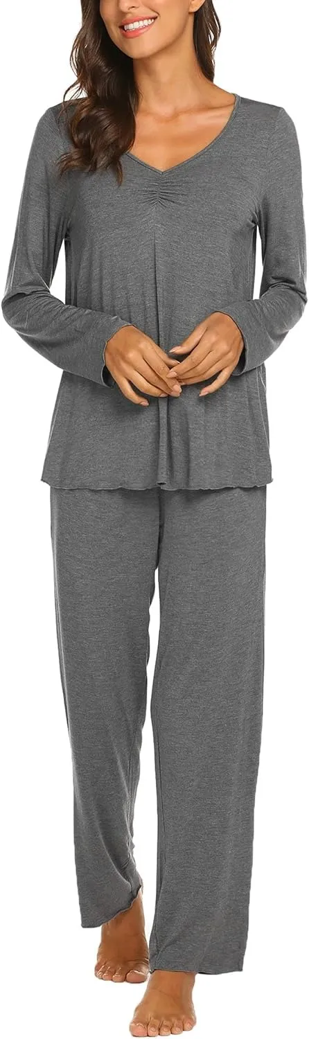 Womens Pajama Sets 2 Piece Lounge Set Fall Winter Pajamas