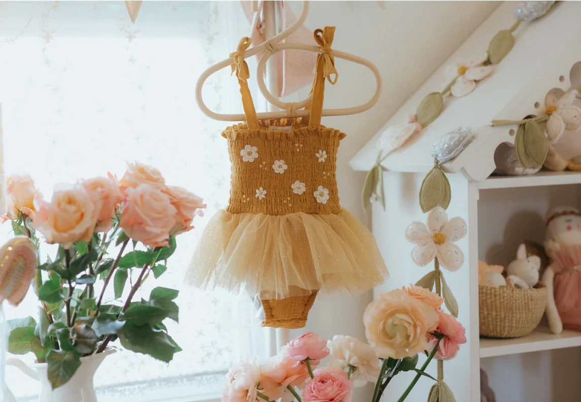 Boho Daisies Tutu - Mustard