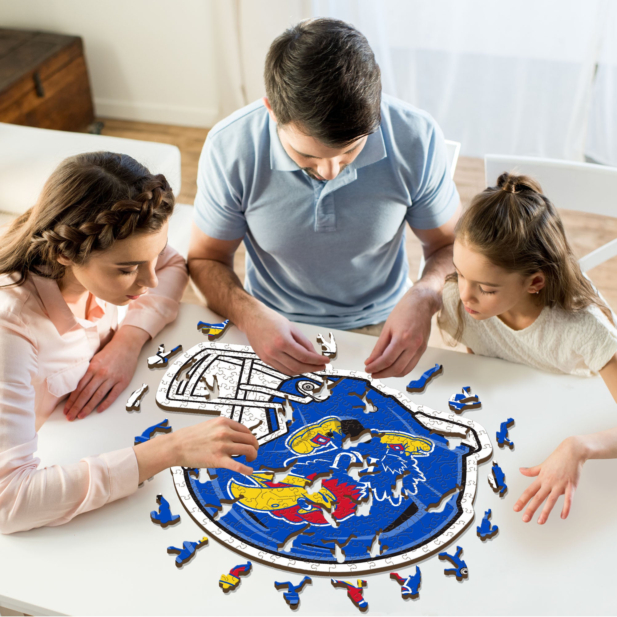 University of Kansas Helmet - Wooden Puzzle