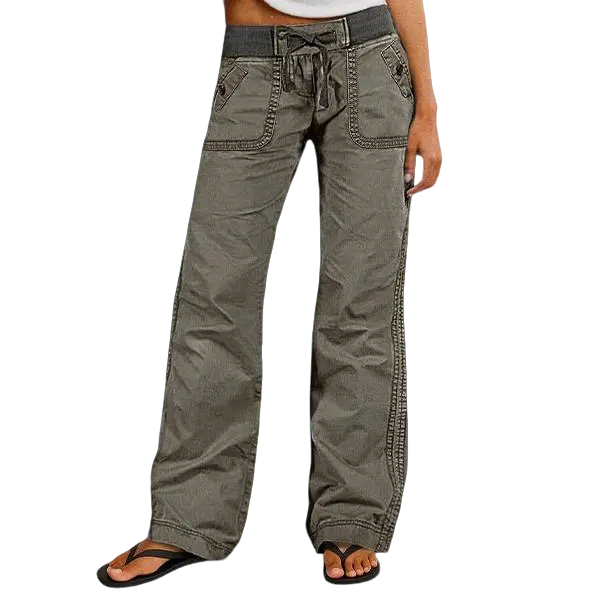 ⚡FINAL SALE⚡- Women's High Stretch Mid Rise Straight Pants