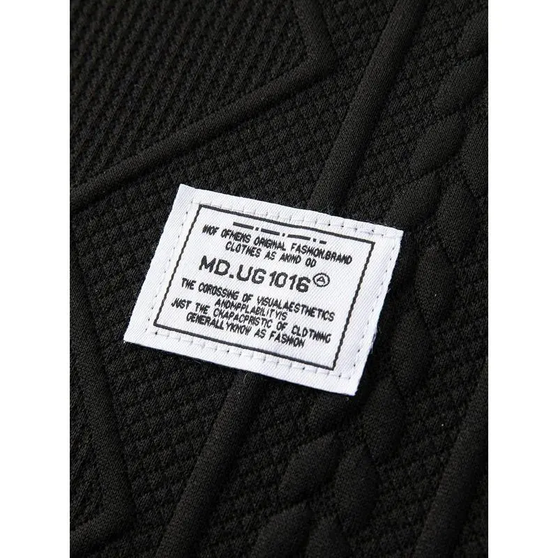 Men's Summer Casual Sports Suit 2-Piece texture Set