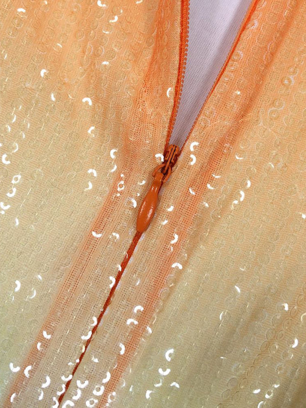 Women's Fashion Sexy Body-Hugging High-Waist Sequined Dress