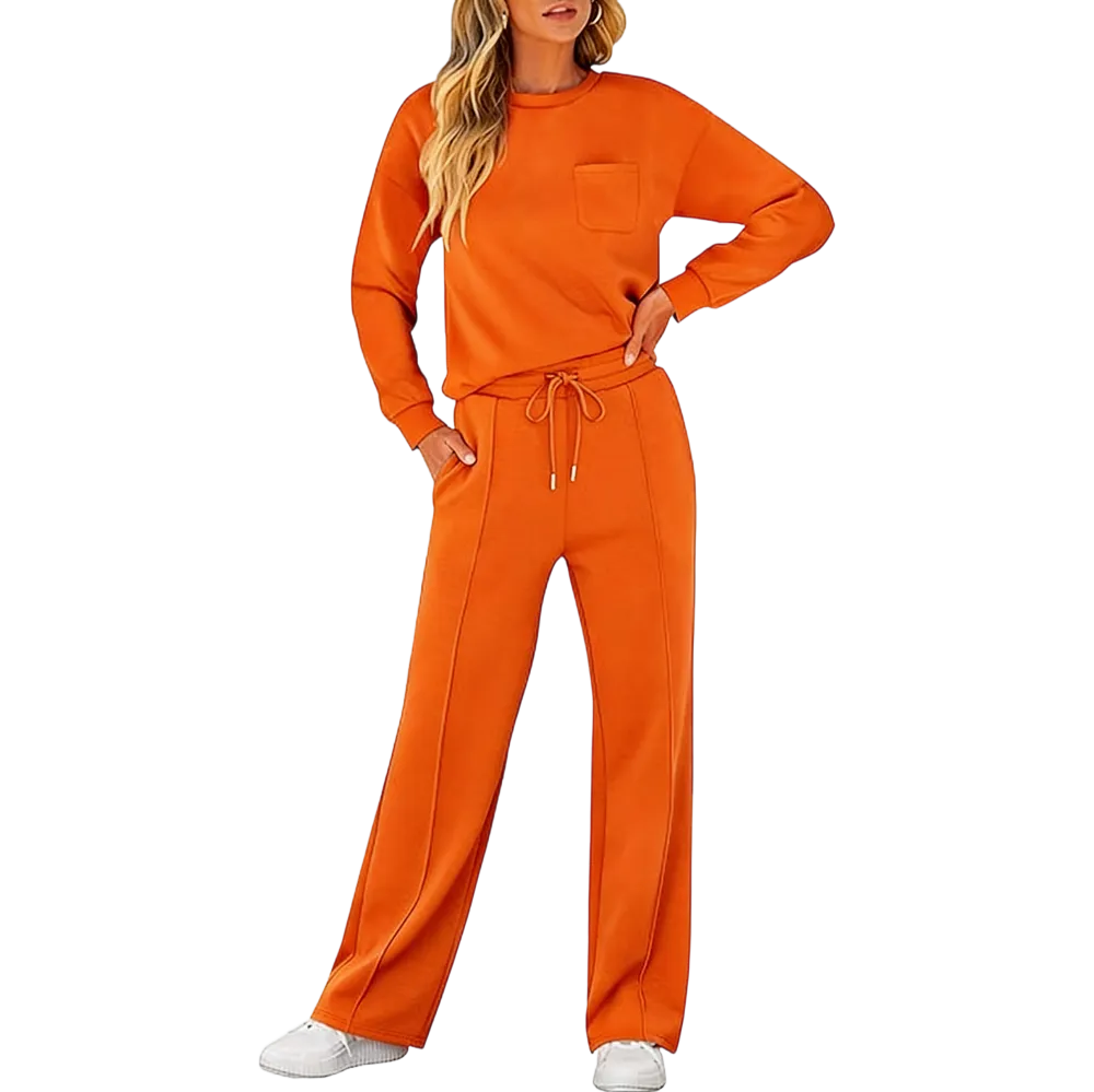 two-piece long-sleeved sports suit