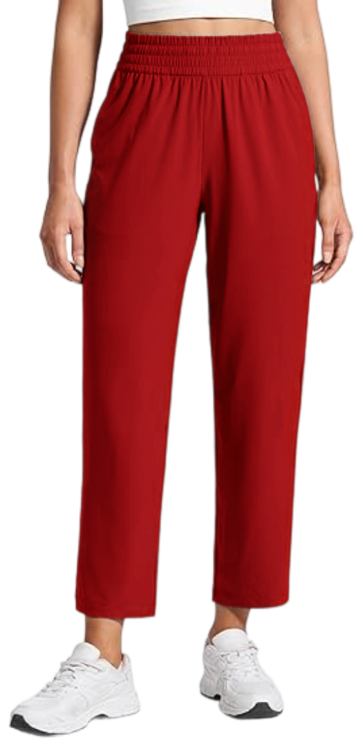 Lightweight Drapey Tapered Ankle Pants for Women