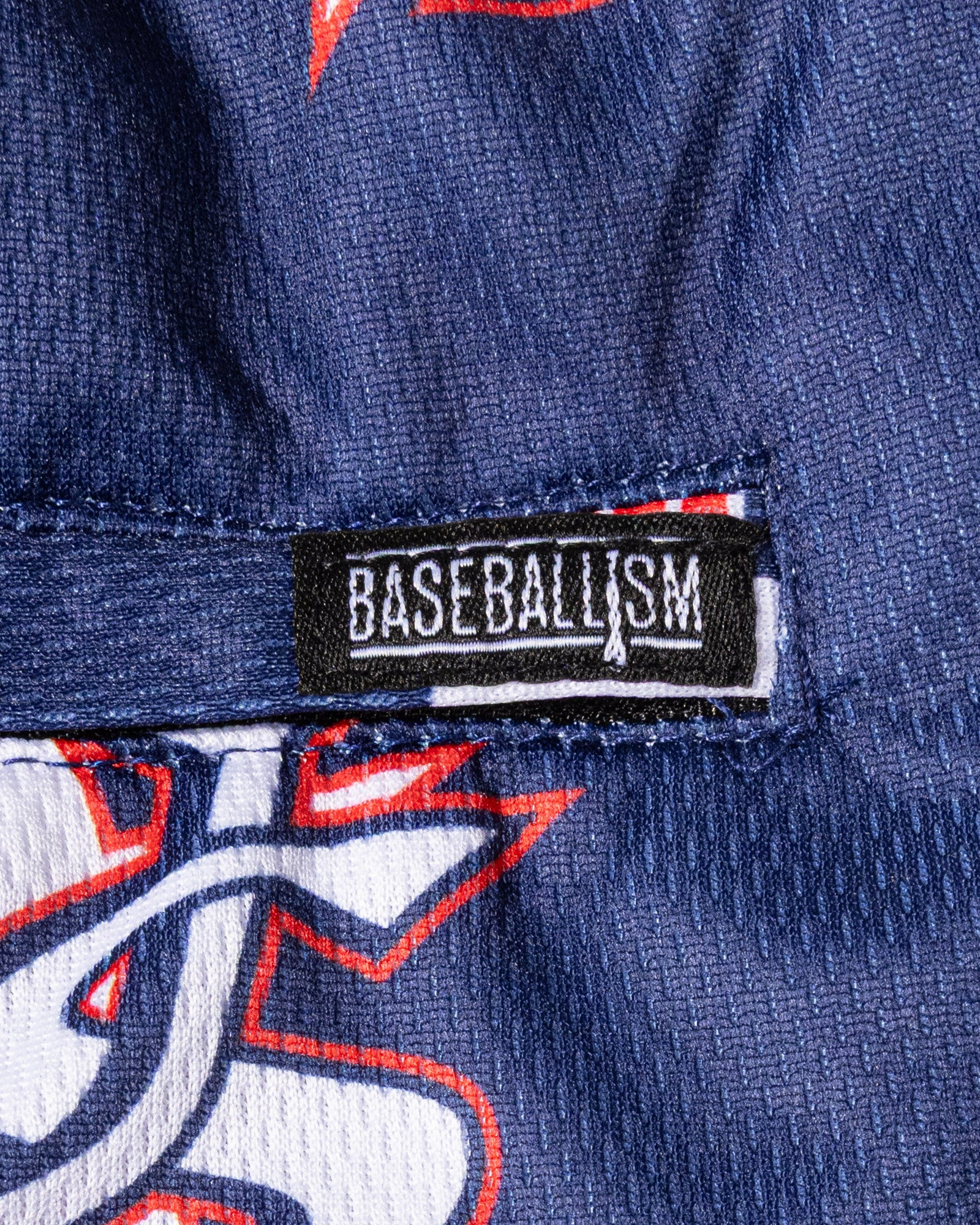 USA Pattern Diamond Air Youth Mesh Shorts (Navy) - Baseballism x USA Baseball