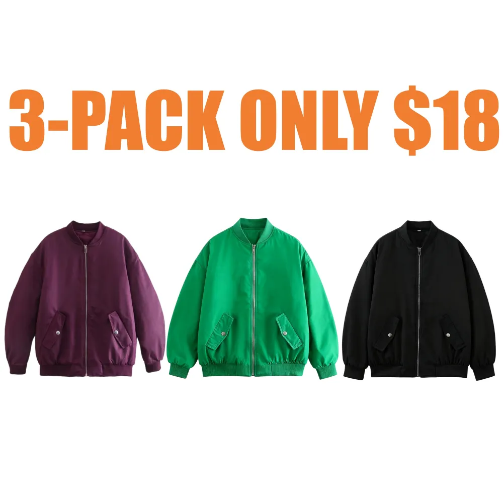 Women's Bomber Jacket Padded Coat