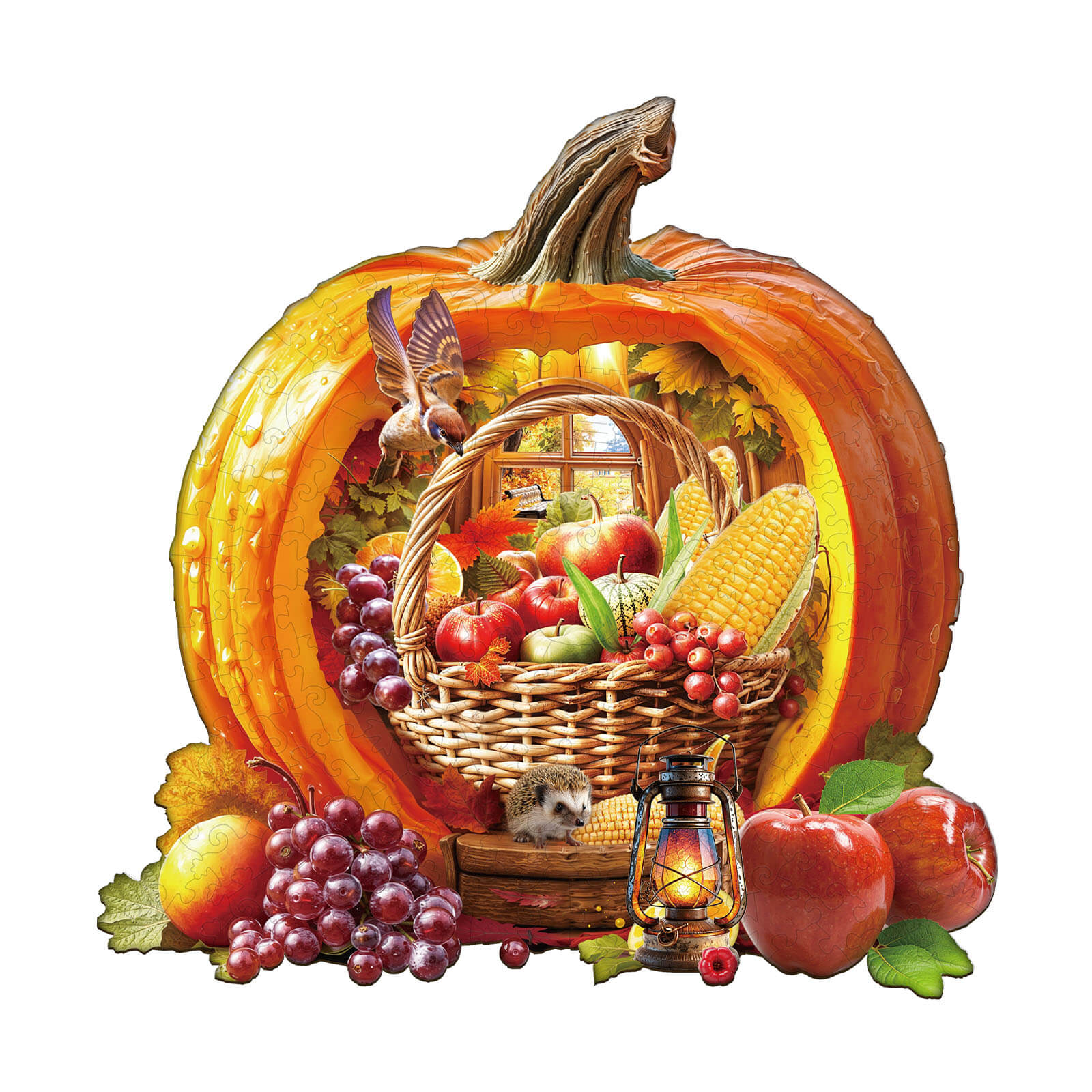 autumn harvest Wooden Jigsaw Puzzle