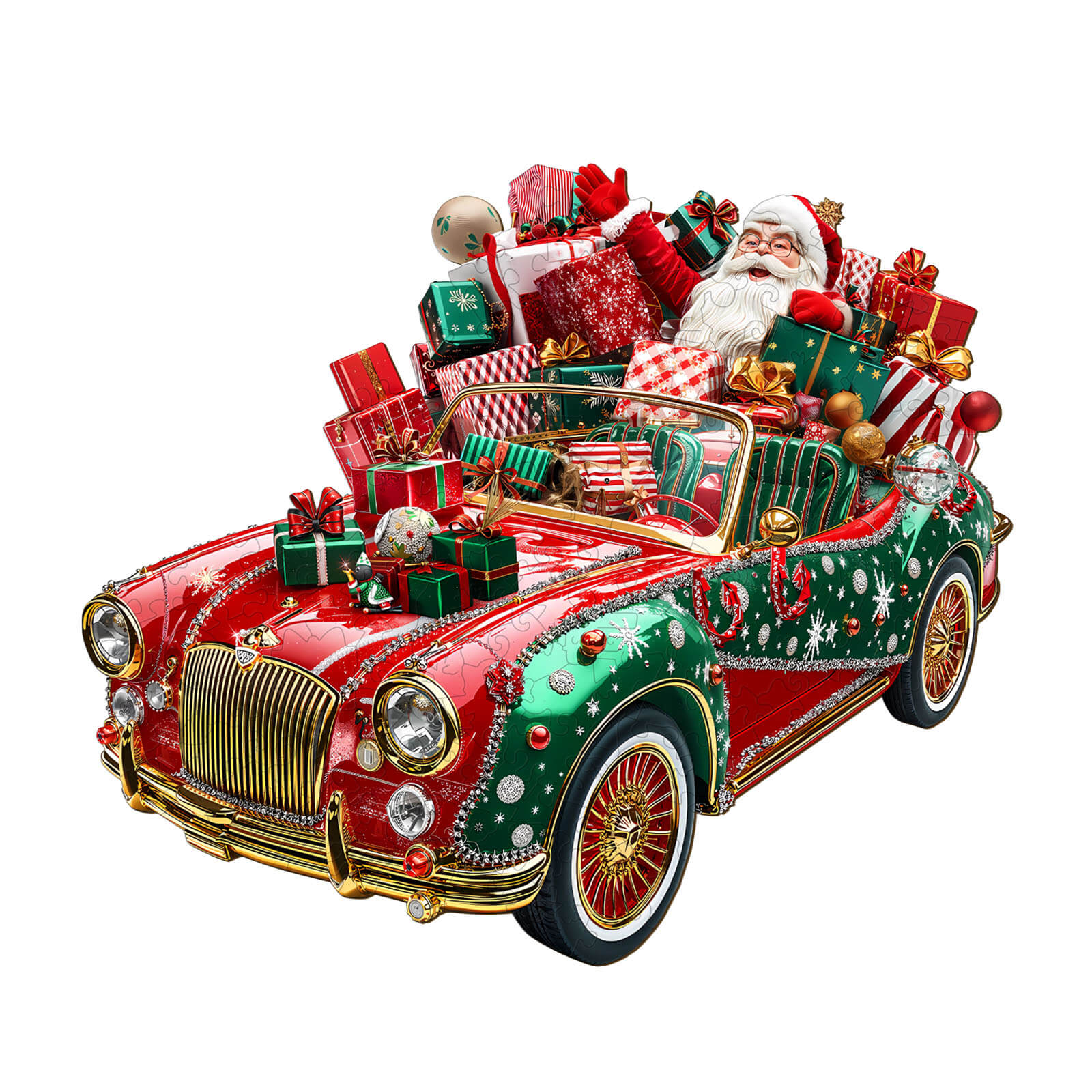 Crazy Christmas Wooden Jigsaw Puzzle