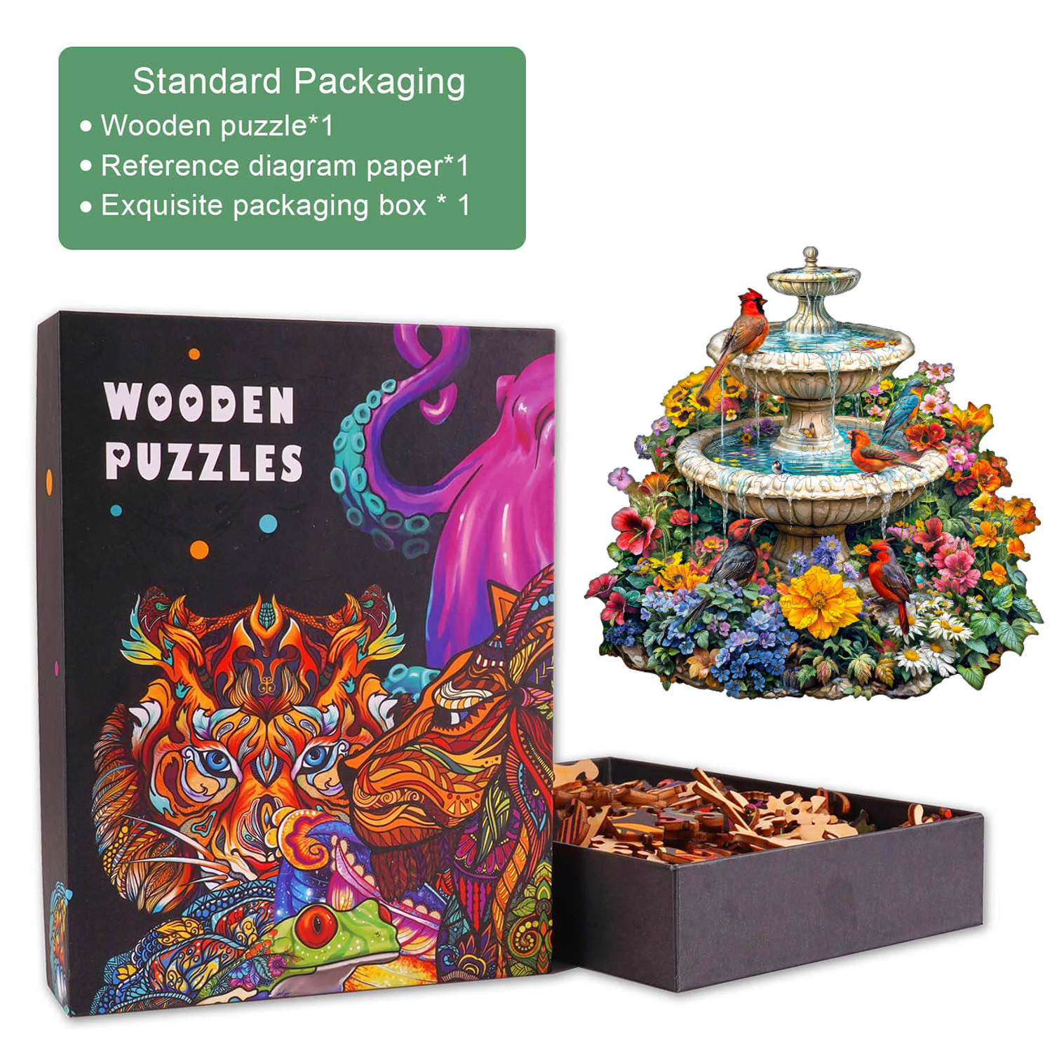Garden Melody Wooden Jigsaw Puzzle