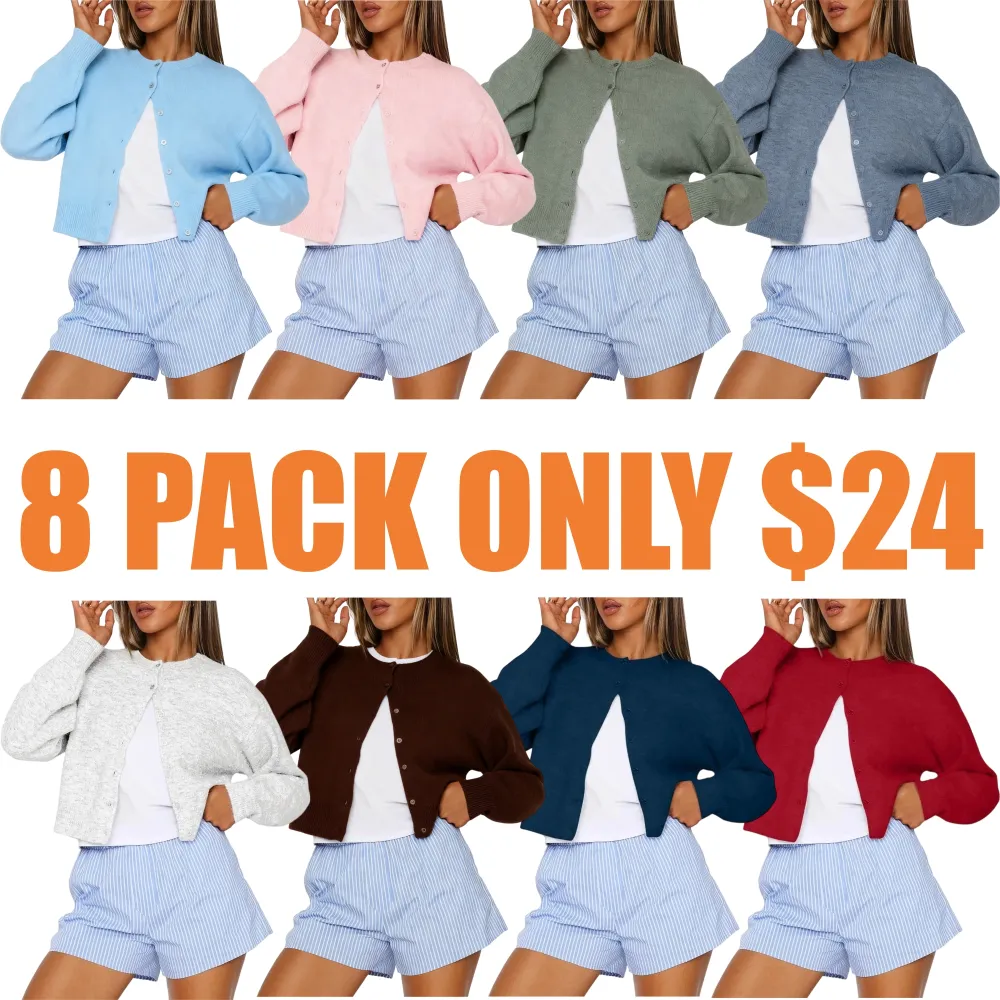 Cropped Cardigan Sweaters for Women