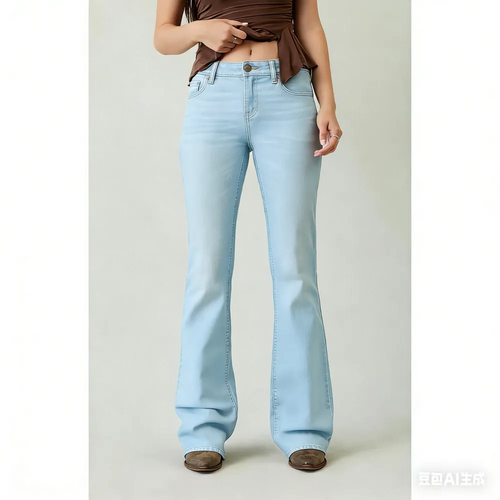 Women's Jade Low Rise Bootcut Jeans Stretch Dark Blue