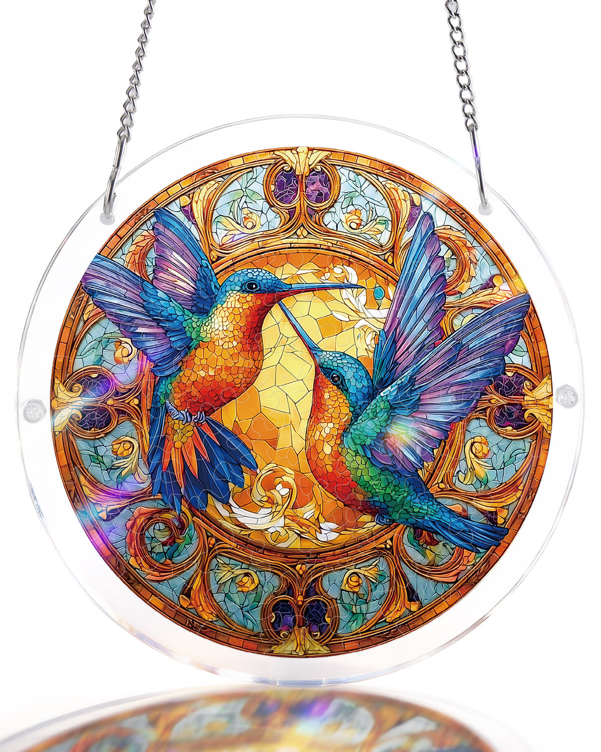 Twin Wings of Radiance Light Suncatcher-Acrylic Window Art