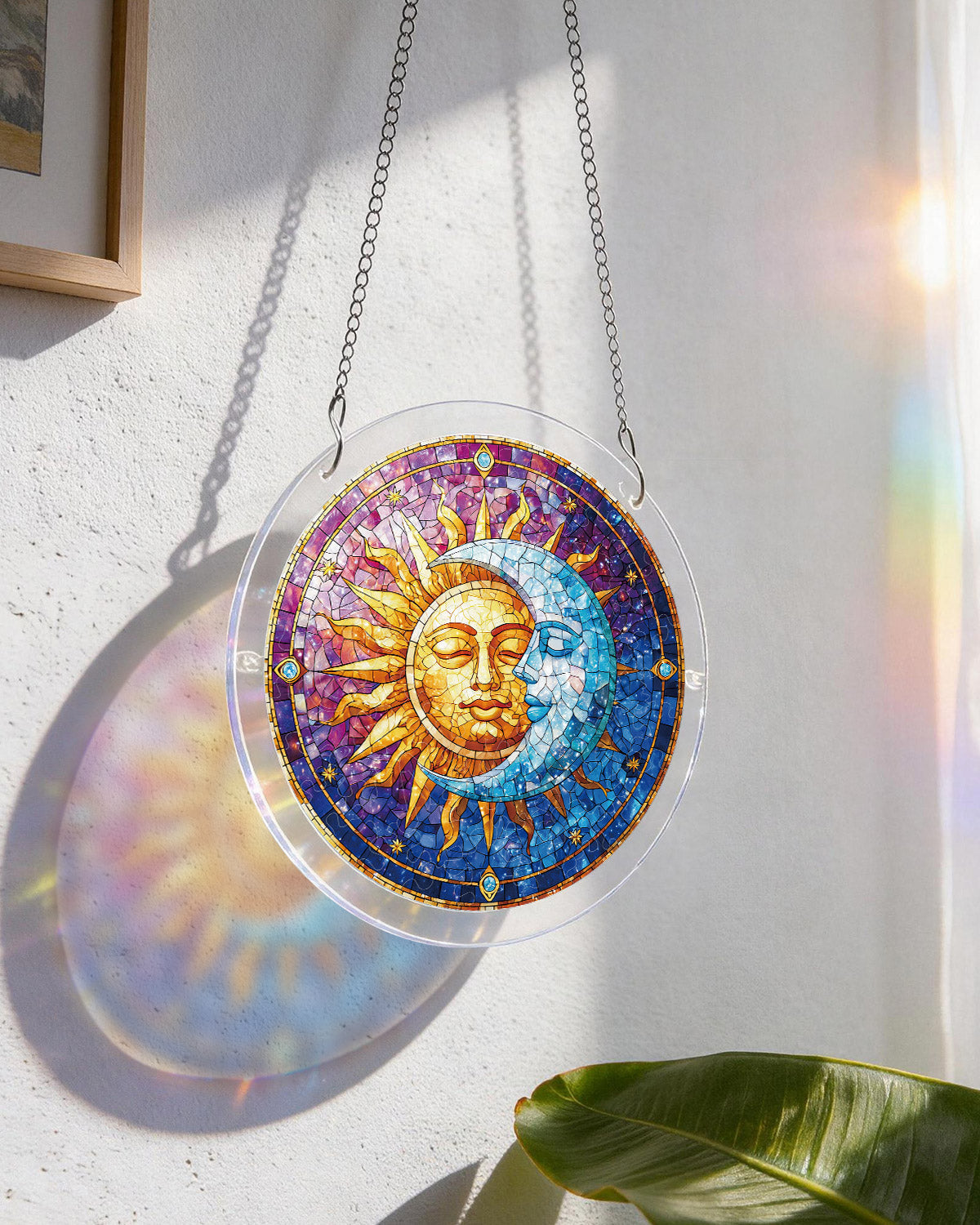 Sun and Moon in Harmony Light Suncatcher-Acrylic Window Art