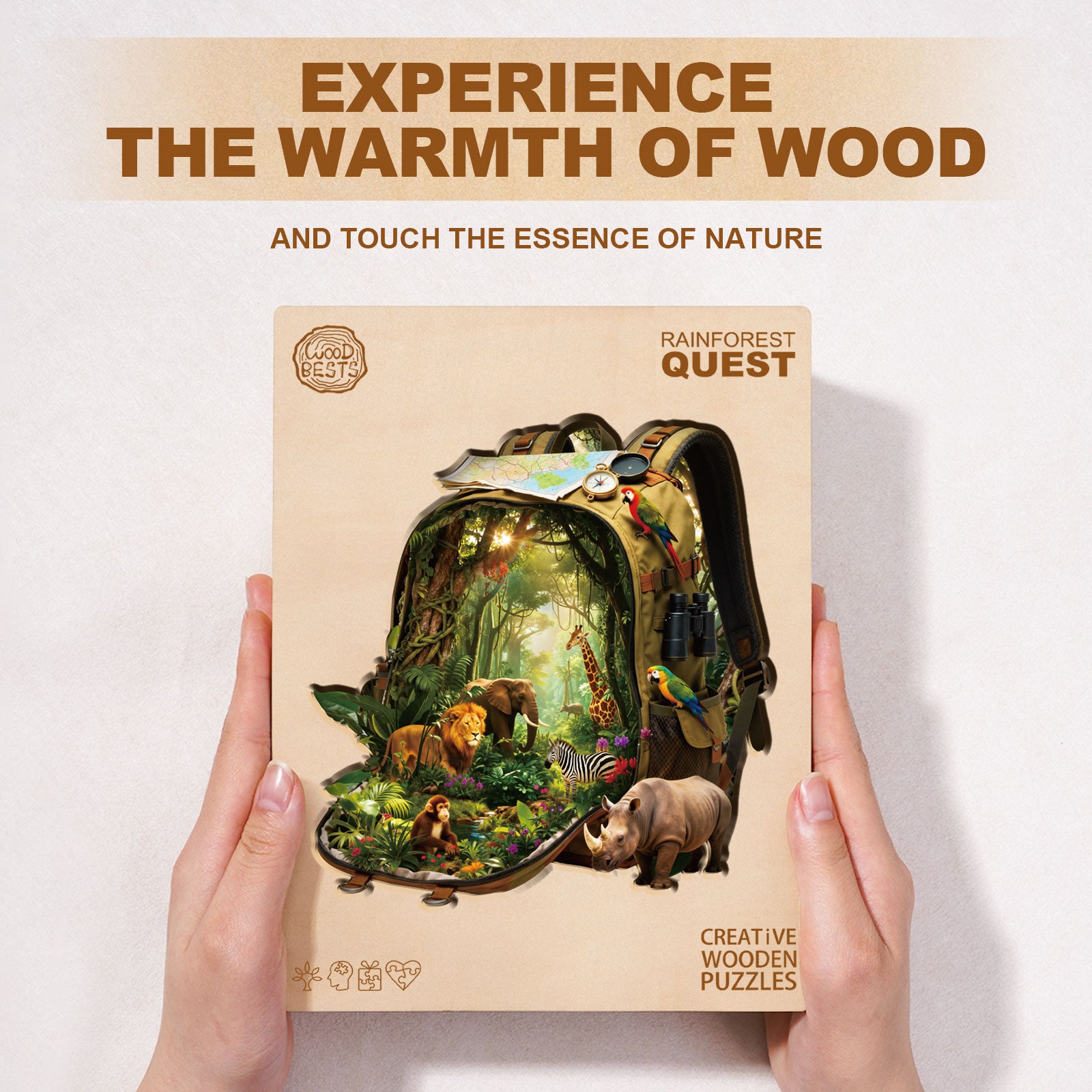 Rainforest Quest Wooden Jigsaw Puzzle