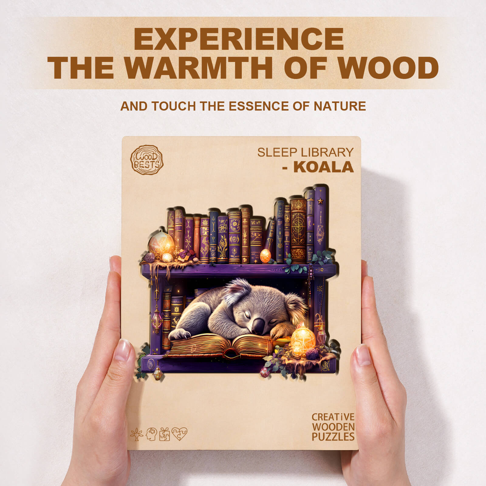 Sleep Library-Koala Wooden Jigsaw Puzzle