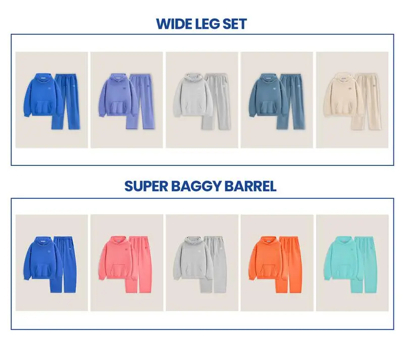 AELFRIC EDEN Cloud Classic Unisex 2 Piece Set Oversized Hoodie & Baggy Sweatpants Y2K Lounge Sweatsuit