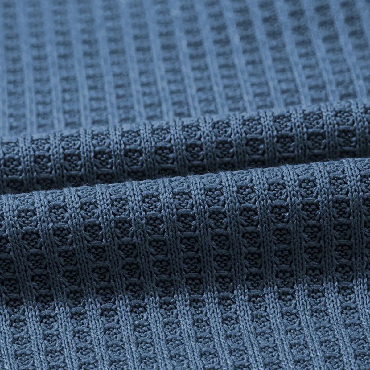 2026 Spring/Summer Cozy Oversized Waffle Knit V-Neck Short Sleeve Pullover Tunic