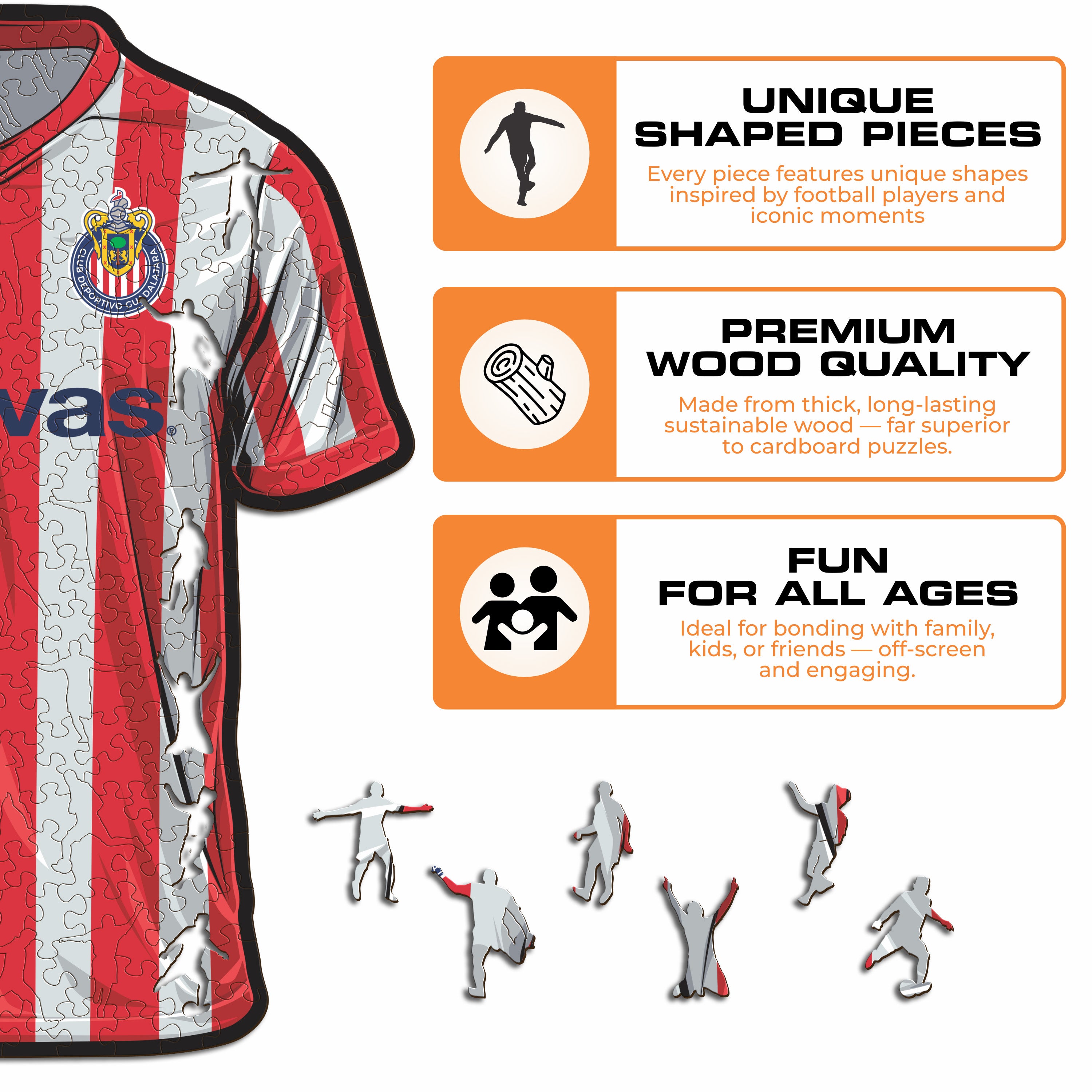 Chivas Guadalajara® Jersey - Wooden Puzzle