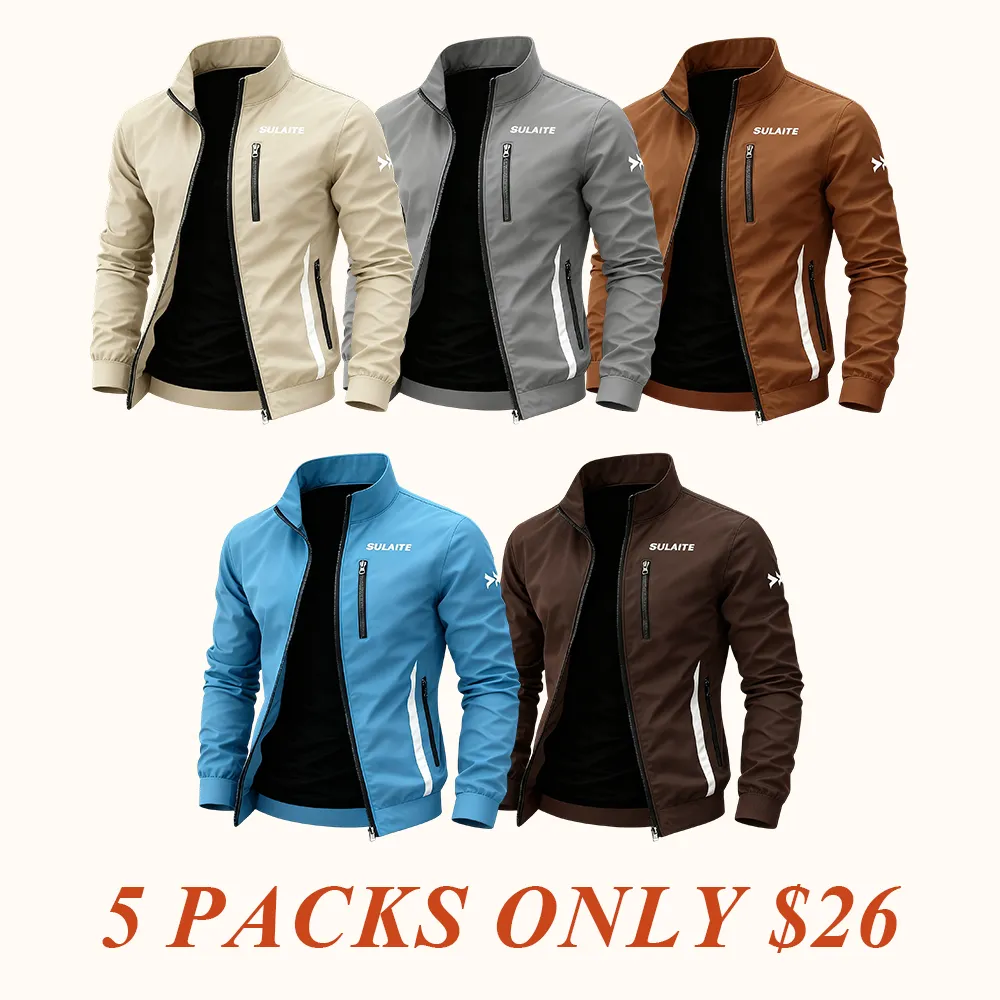 Men's spliced contrasting letter racing jacket,