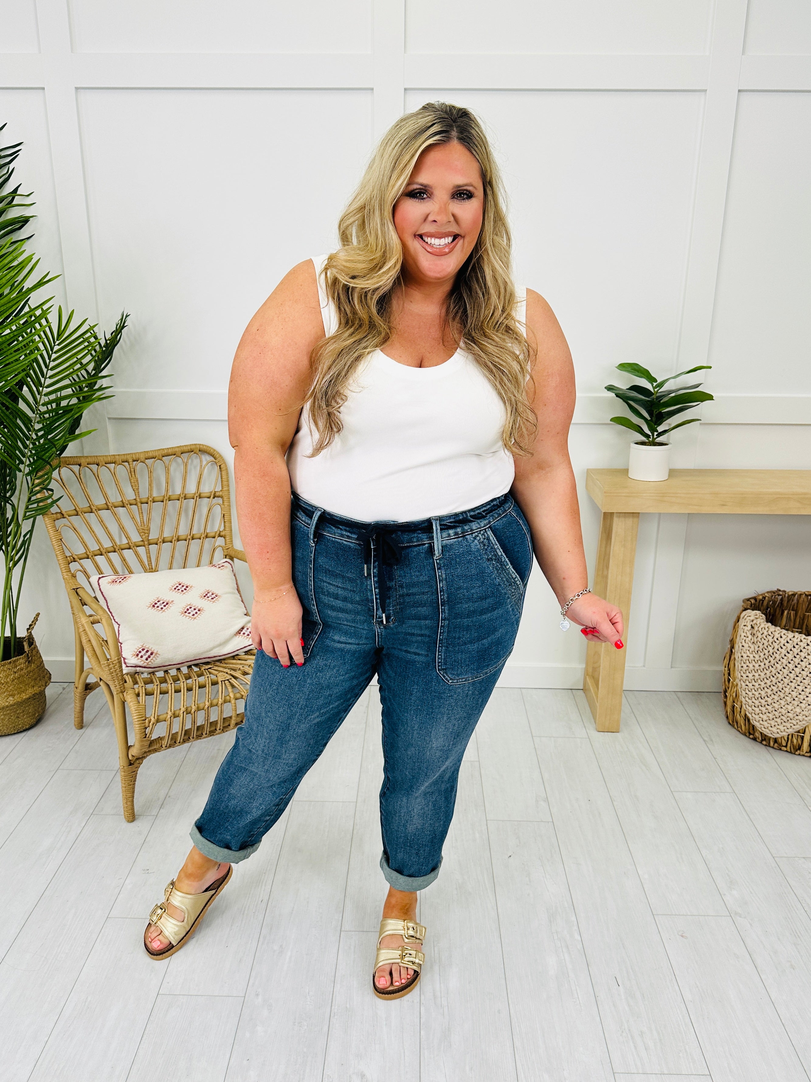 Judy Blue Something About You Denim Joggers