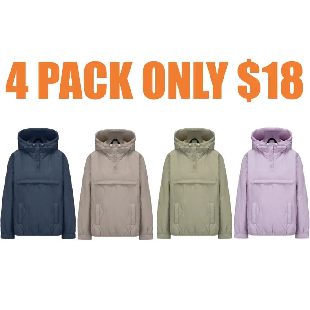 Women's Packable Baggy Fall Puffer Hoodie Coat