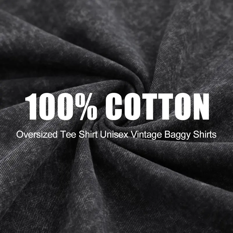 Acid Wash Women's Oversized Cotton T-Shirt