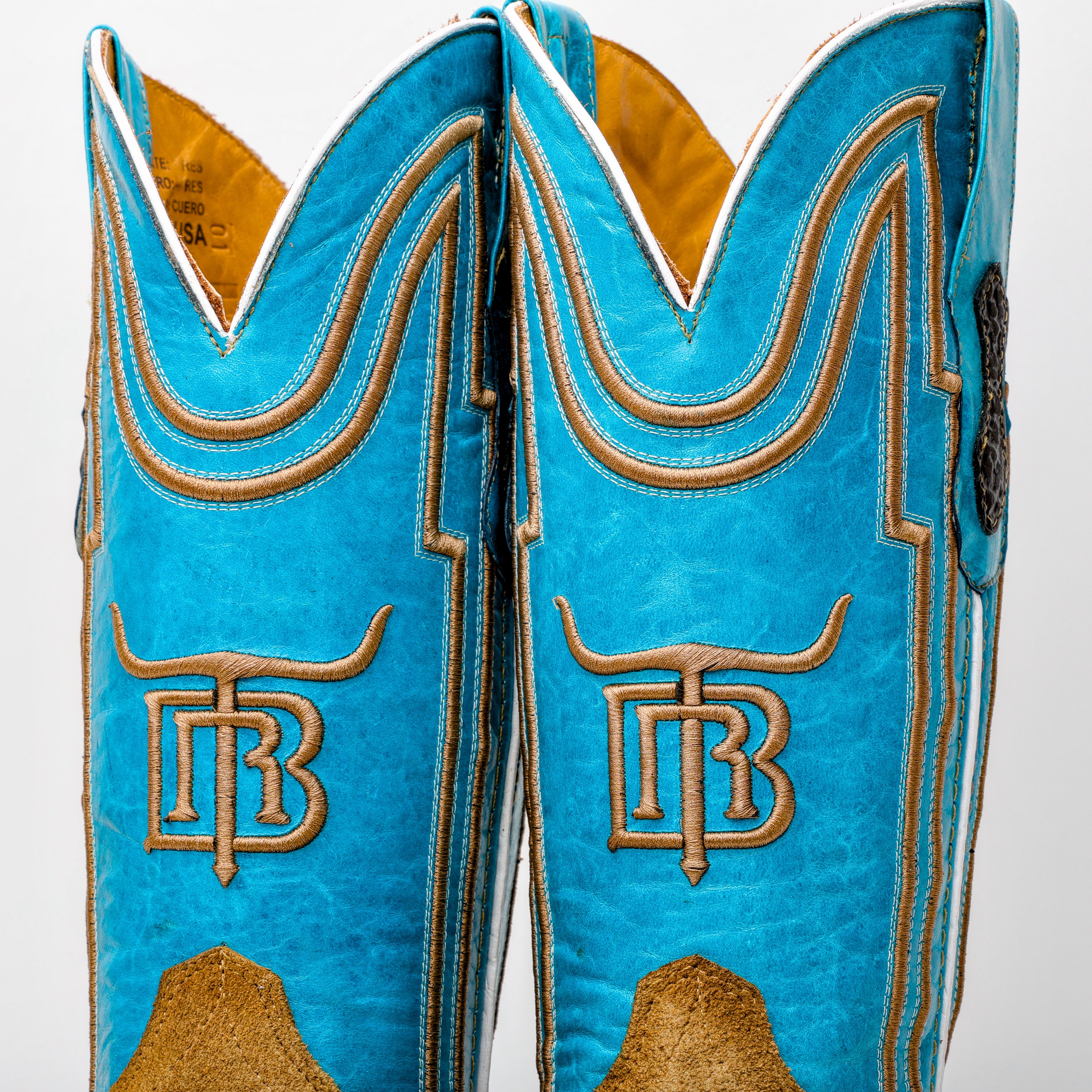 Honey Rough-Out Boots - Square Toe