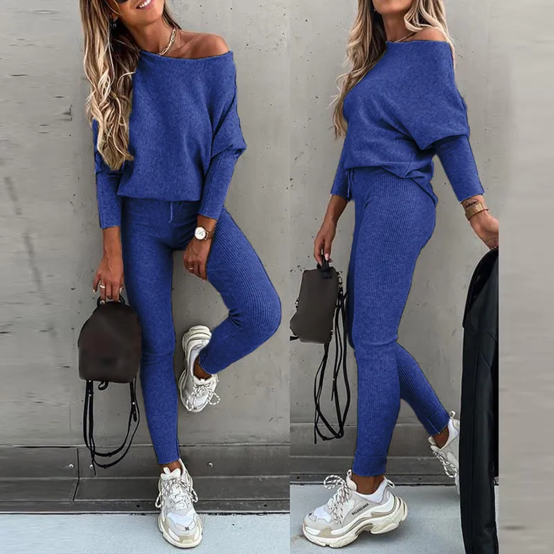 Women's 2 Piece Lounge Outfit Long Sleeve