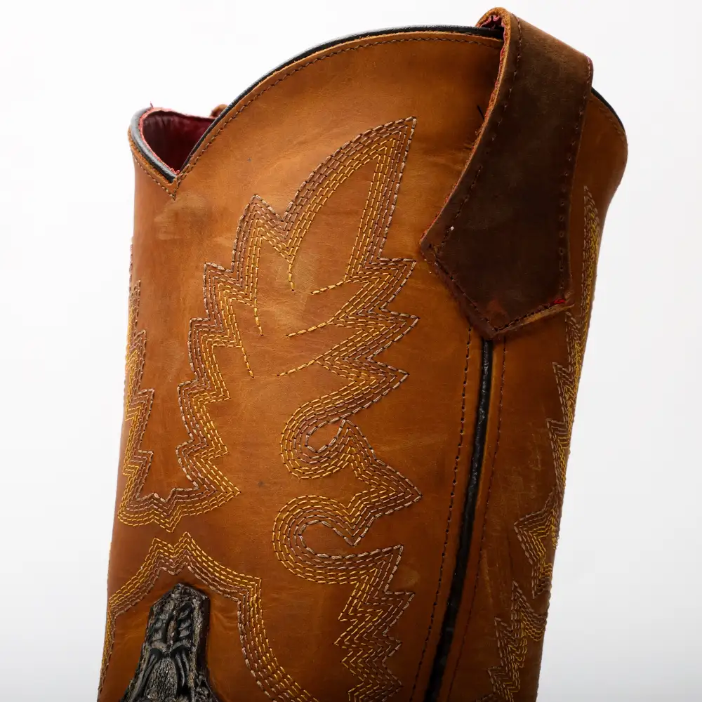 TBR Desert Hand-Tooled Leather Boots With 3D Lightweight Sole - Composite Toe