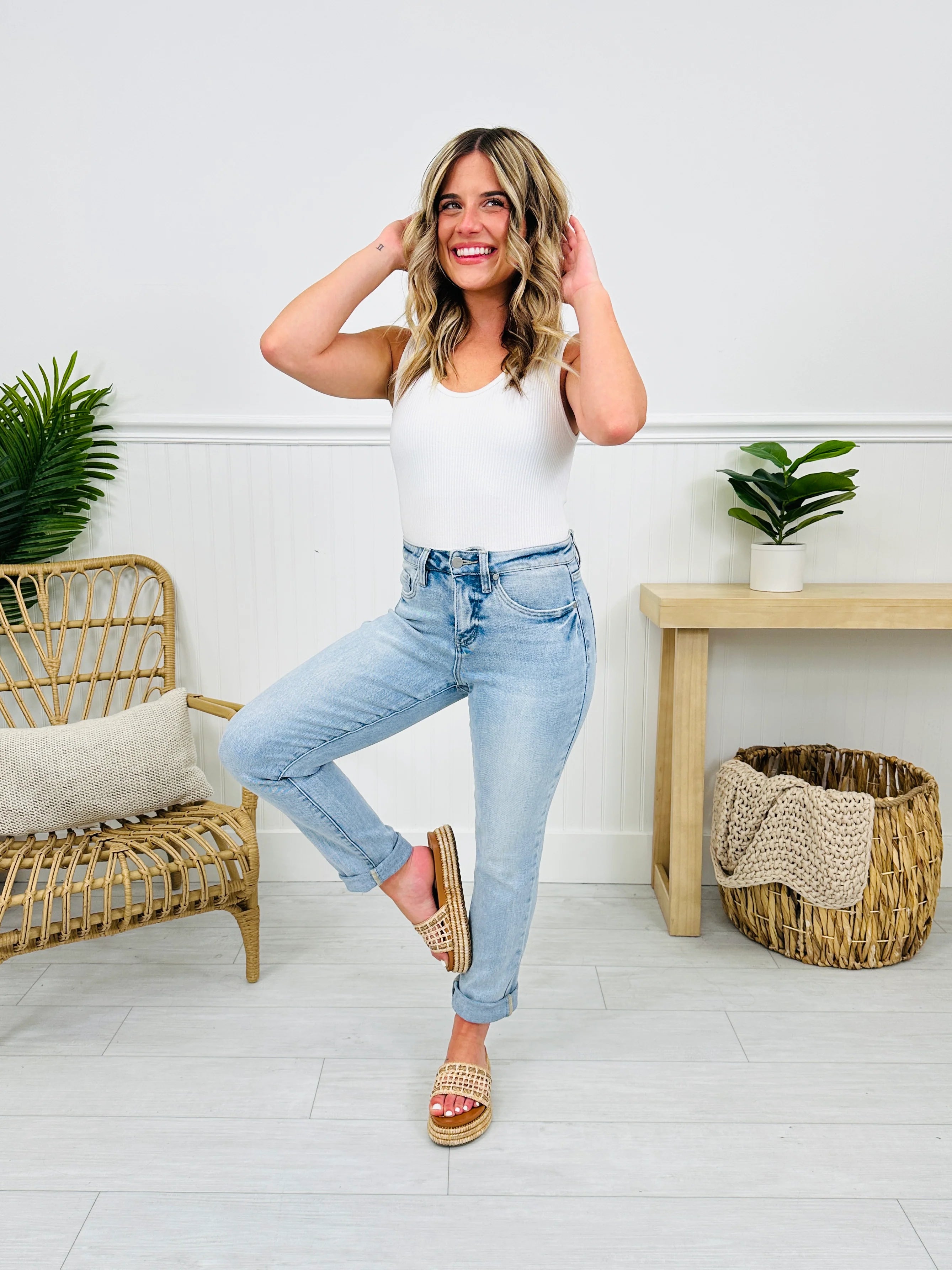 Mom Life MOCO Exclusive Design Mom Jeans With Tummy Control