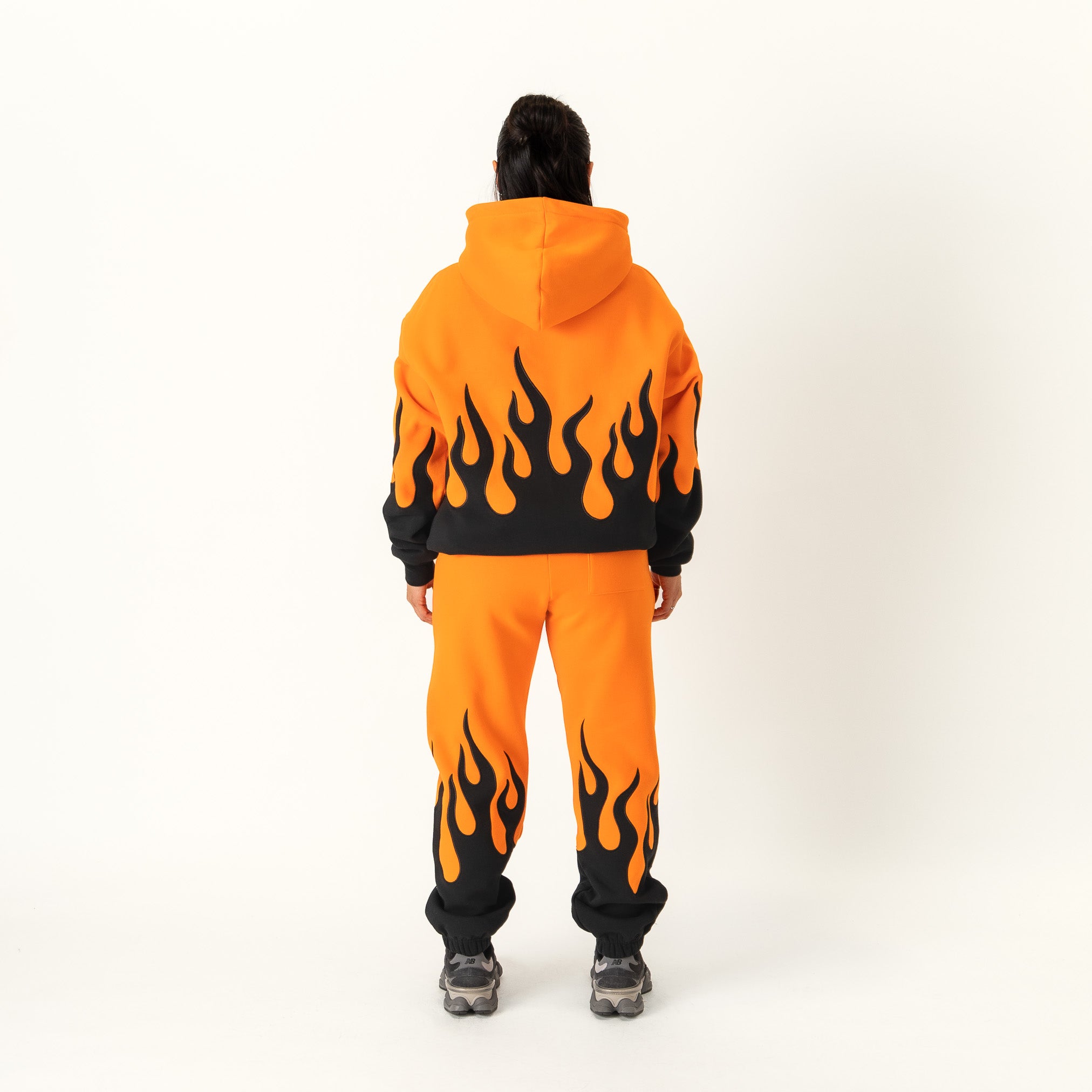 PREMIUM HEATER SWEATS - ORANGE / BLACK