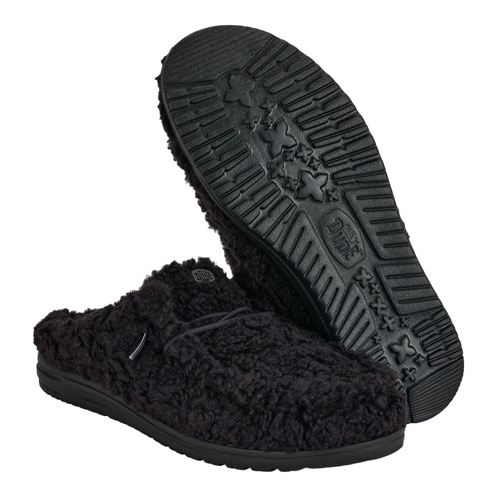 Wally Slipper - Cozy Black/Black