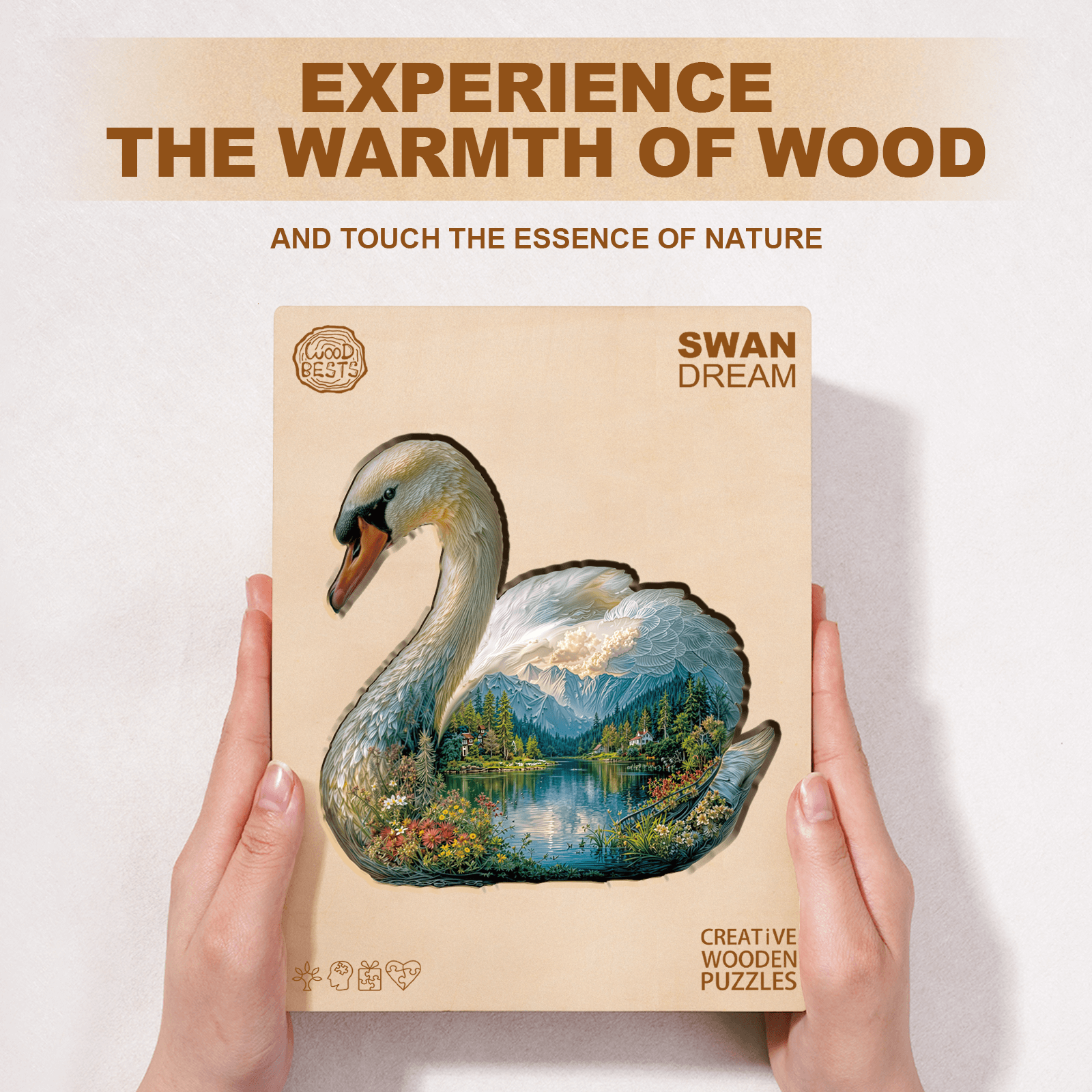 Swan Dream Wooden Jigsaw Puzzle