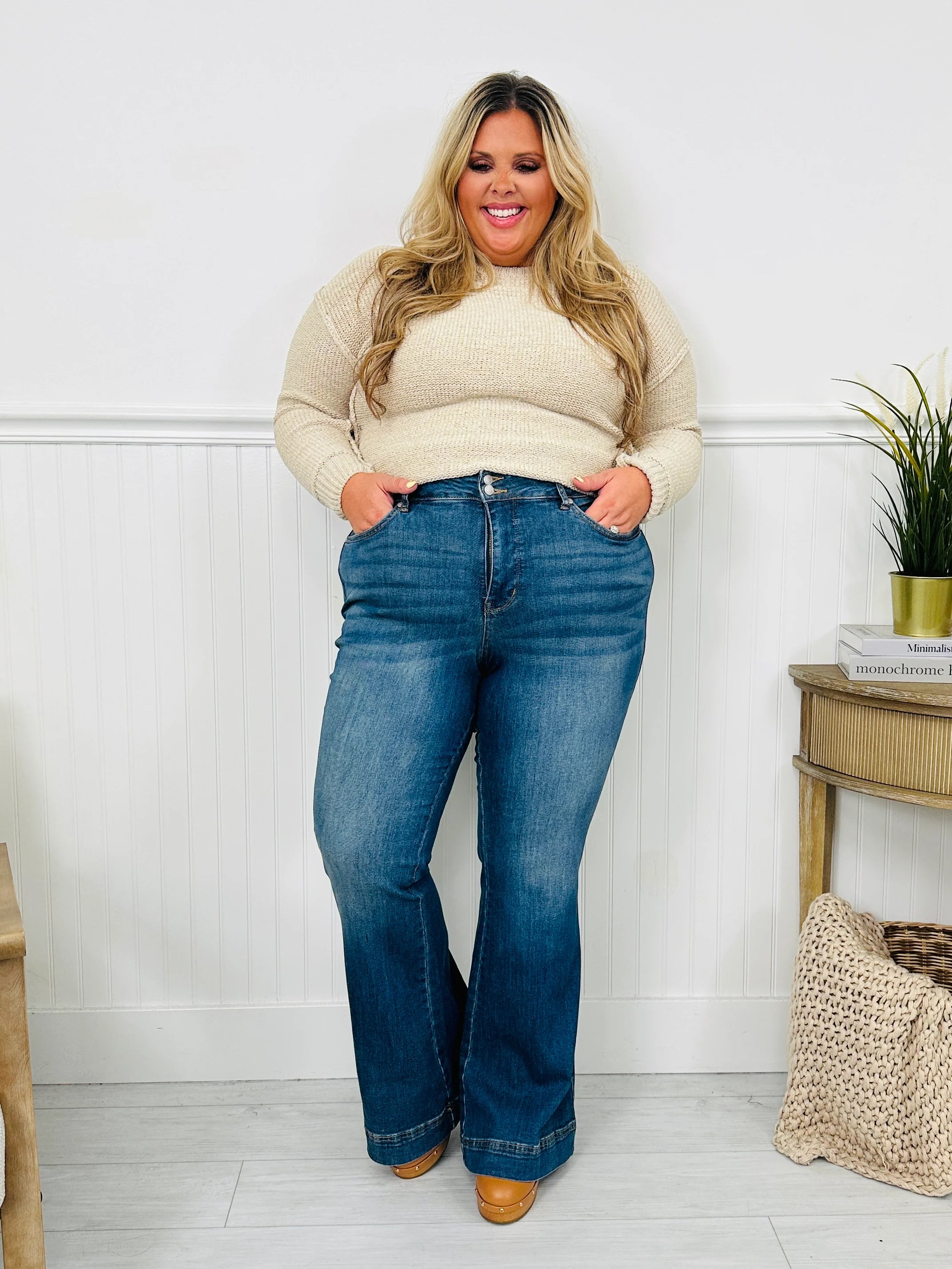 Judy Blue Double Vision Tummy Control Double Button Jeans- Multiple Inseams!