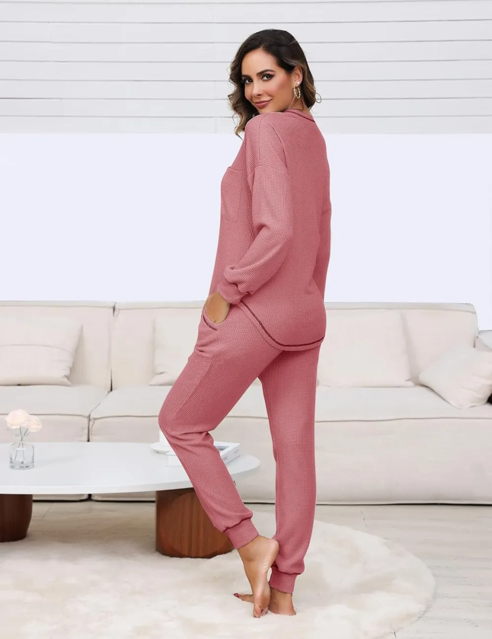 Womens Two Piece Outfits Lounge Sets