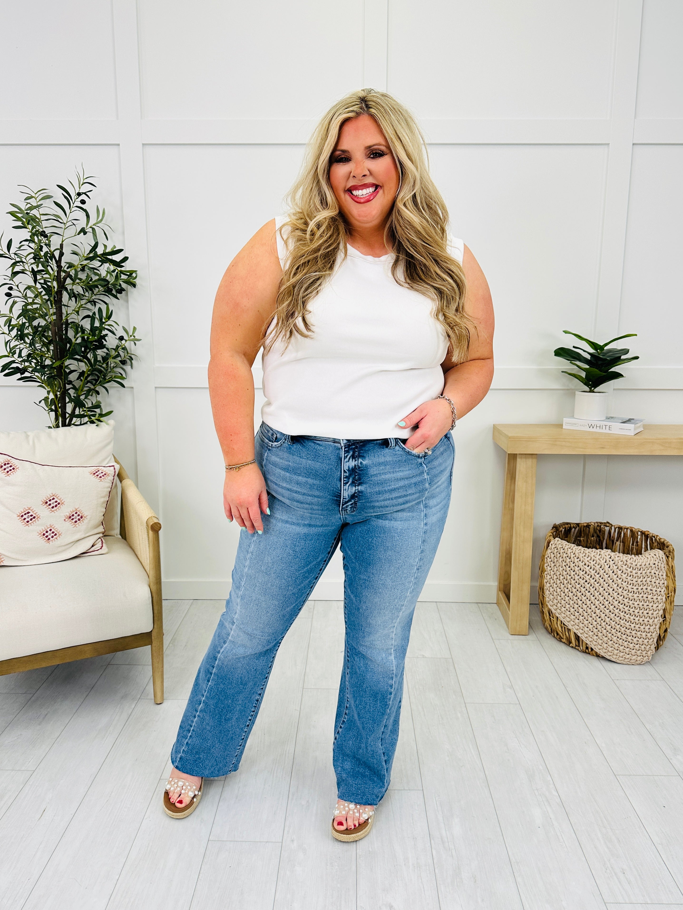 Long and Lean MOCO Exclusive Tummy Control Flare Jeans