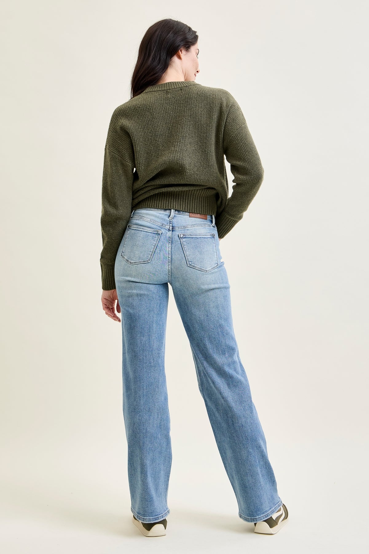 Allison High Rise Front Yoke Retro Wide Leg Jeans