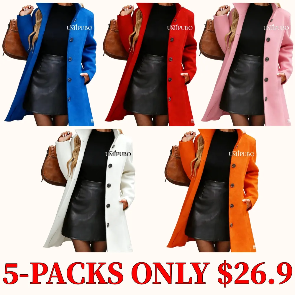UMIPUBO Women's Winter Single-Breasted Short Coat