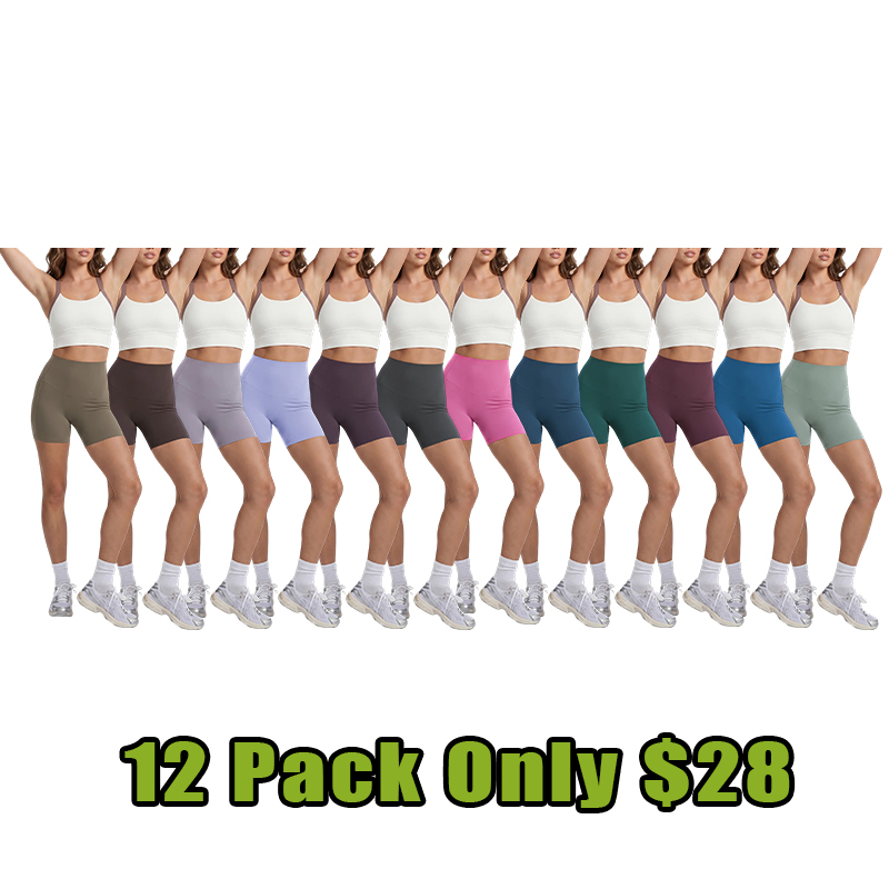 Women’s High-Waist Sculpting Biker Shorts With Pockets