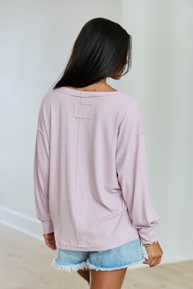 Kendall Mauve Scoop Neck Tunic