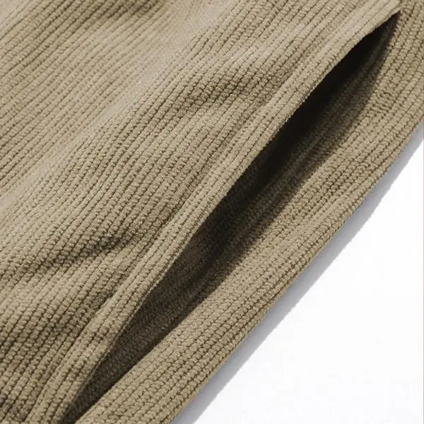 Men's Corduroy Straight-Leg Sweatpants