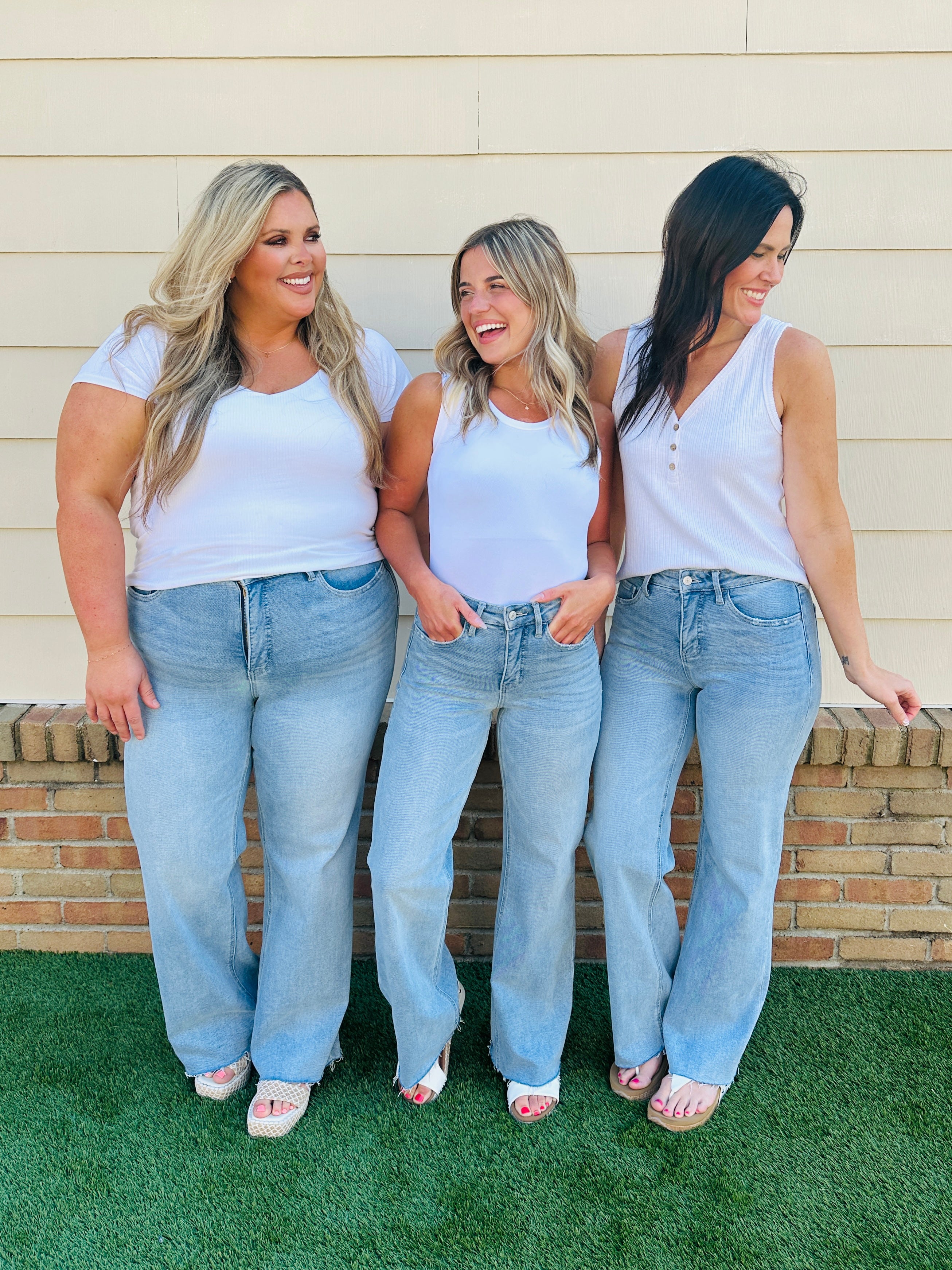 Wear Everywhere Wide Leg Tummy Control Jeans