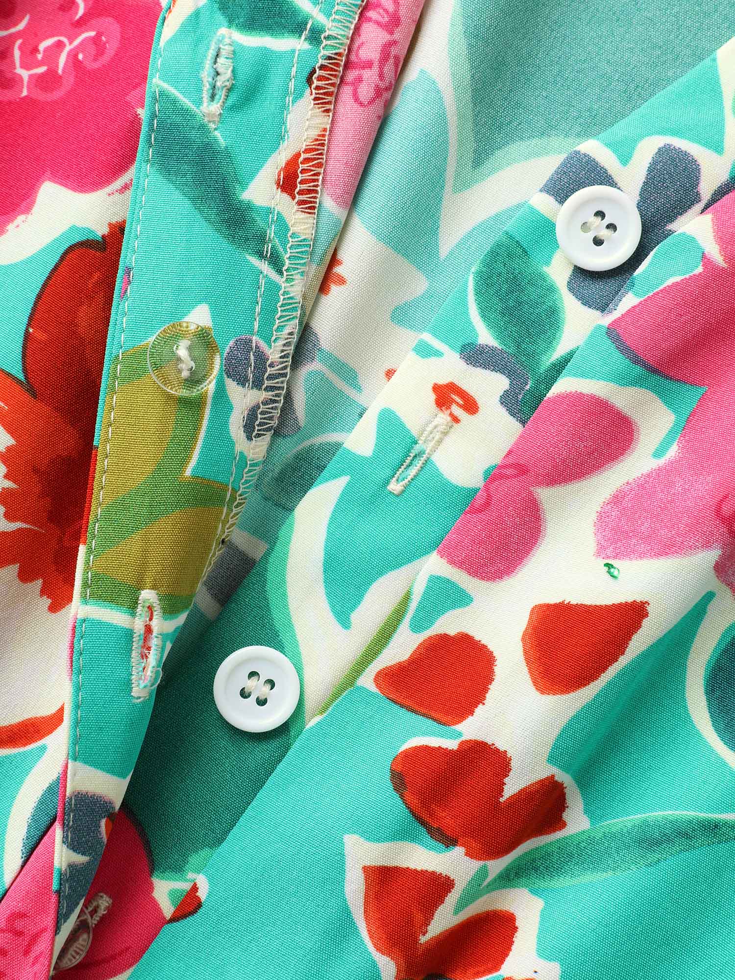 Sunkissed Floral Print Button Wide-Leg Jumpsuit