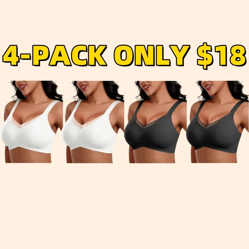 Women Wireless V-Neck Mesh Bralette (Just $3 Each!)