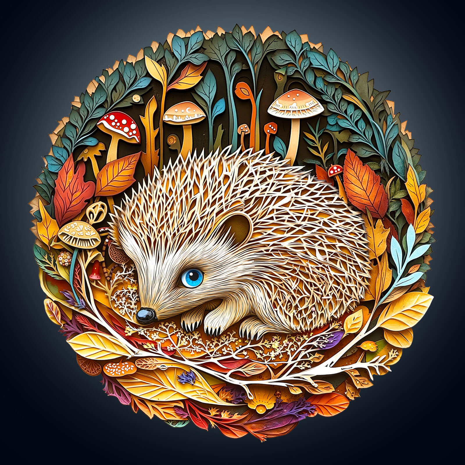 Forest Dreamers- Hedgehog Wooden Jigsaw Puzzle