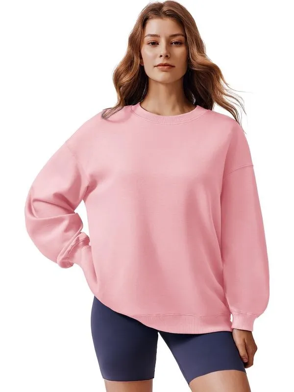 Women's Oversized Sweatshirt 2025 Spring Outfit Long Sleeve