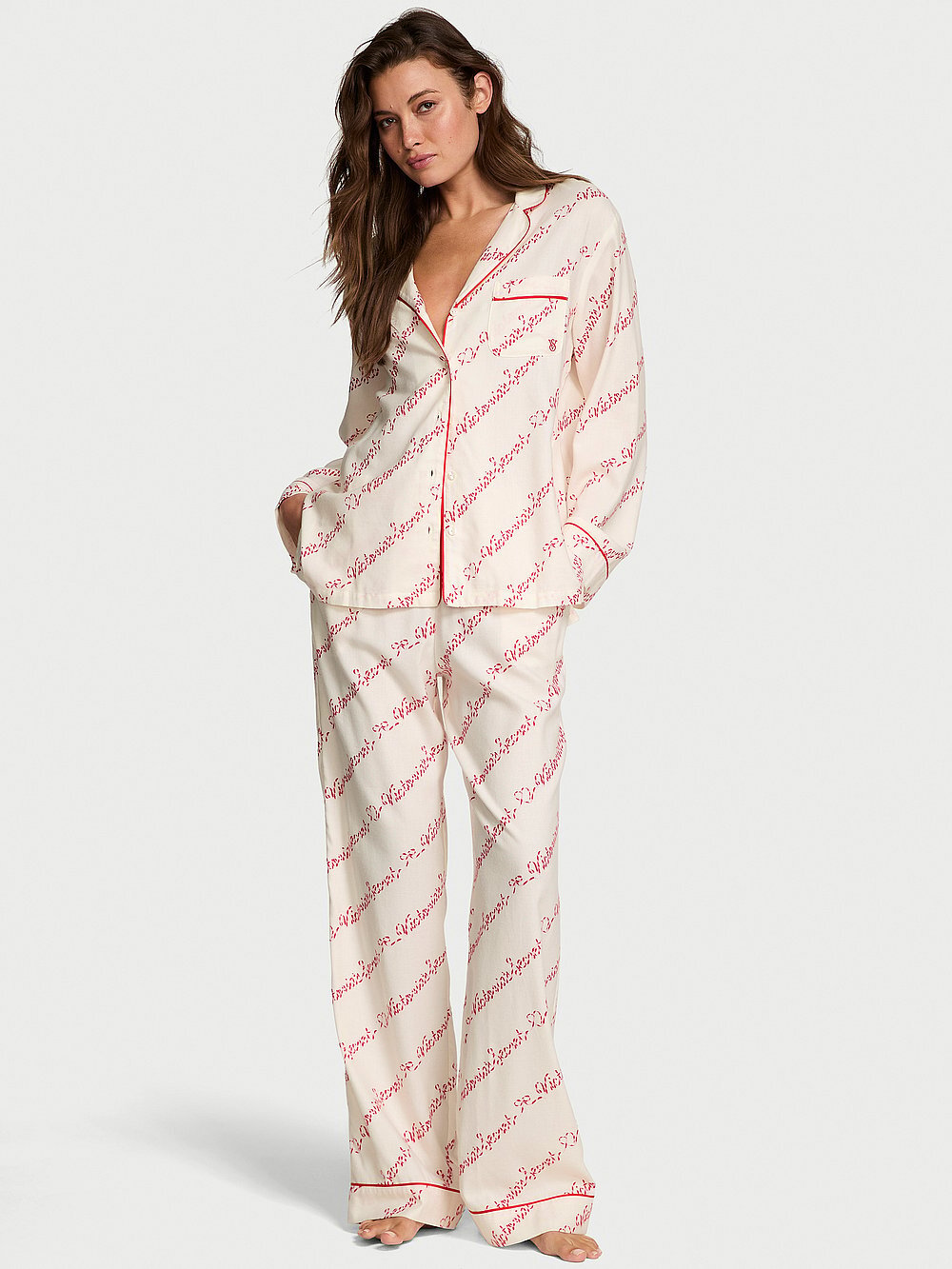 VS Flannel Long Pajama Set