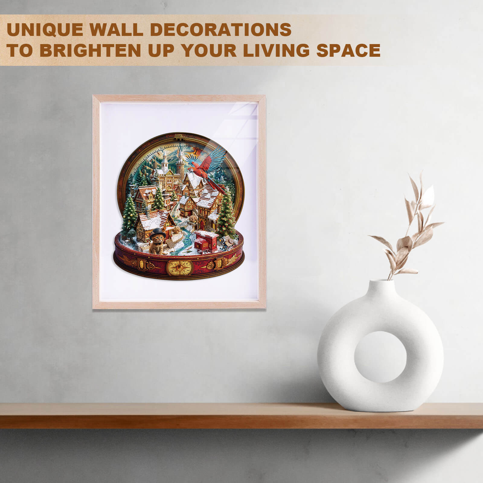 all the way north Wooden Jigsaw Puzzle