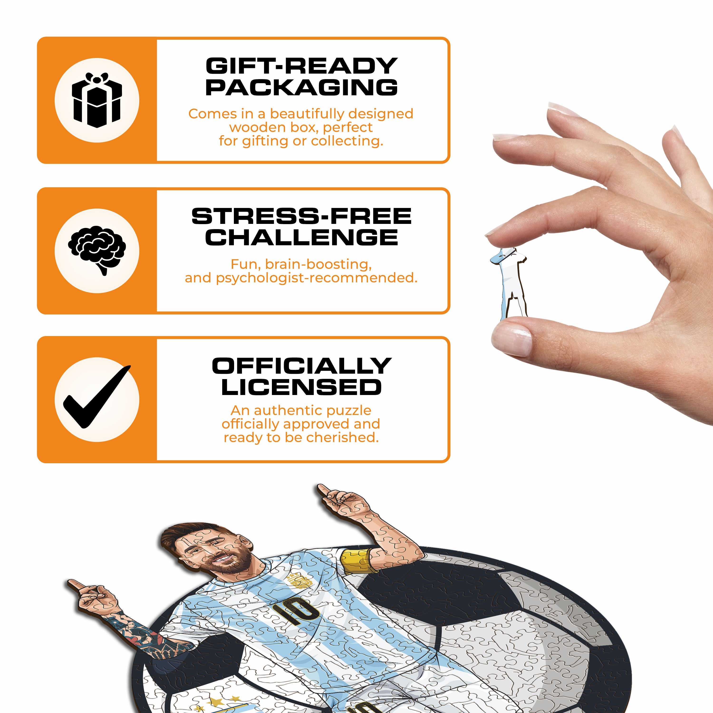 Lionel Messi - Wooden Puzzle