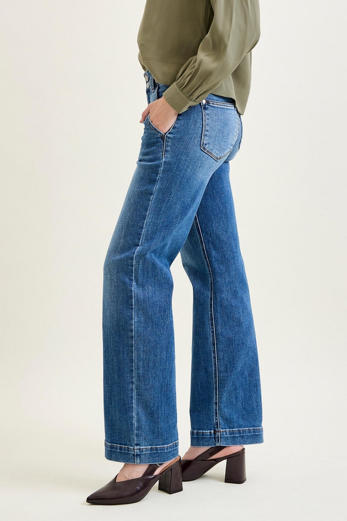 Penny Wide Denim Trouser